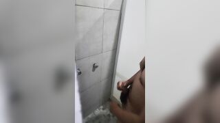 Guy with humungous salami gets super-hot and jacks until he shoots a load