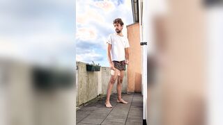 Got Rock hard during Outdoor Pee