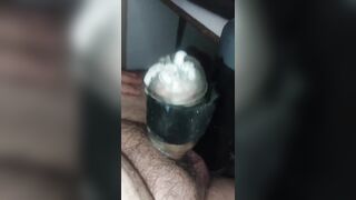 NOISELESS EJACULATION CONTEST! Did I succeed? Post-climax in muffle.