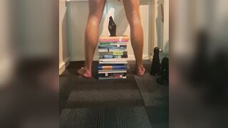 Twunk railing faux-cock and going knuckle deep faux-cock