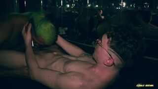 Red-hot Dad Camilo Dark-skinned Providing an Incredible Jizz Interchange Sucky-sucky To Good-sized Pink cigar Gorgeous Twunk Nicolas Mucci