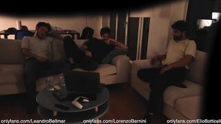 heterosexual acquaintance masturbates off with queer duo - real fledgling