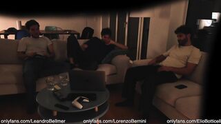 heterosexual acquaintance masturbates off with queer duo - real fledgling