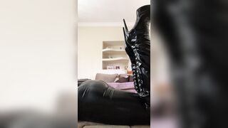 Spandex sissy in home alone