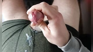 first-timer hand-job with a splendid hefty pecker and ginormous appetizing popshot for you