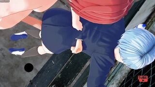 Assassination Classroom - Nasiga is banged in rooftop by Karma