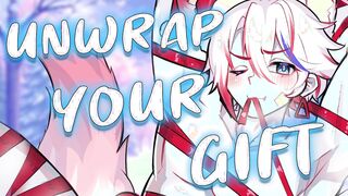 Bf Wants you To Use His XXL and SUCCULENT Christmas Bounty, so You Make Him Use a BALL GAG~ [Railing] [Ball Gag] [Roped] [Licking Me Out] [Subordinated]