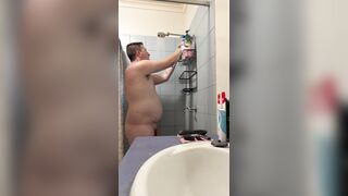 Having a bathroom and wedging electrical toothbrush in my grubby ass