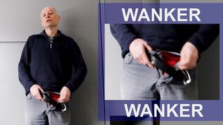 Jonathan is a wanker and exhibitionist and is keen to tell you as he unclothes and jerks his uncircumcised beefstick for all to observe