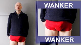 Jonathan is a wanker and exhibitionist and is keen to tell you as he unclothes and jerks his uncircumcised beefstick for all to observe