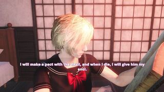 Super-cute Straight Femboy in Japanese Uniform Attempts His Very first Ass-fuck with a Fur covered