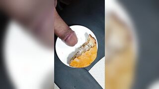 I jizz in a pie while dressed in mittens before gobbling it.