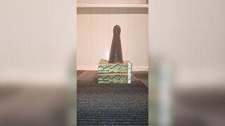 Queer youngster railing humungous buttfuck fake penis pawn