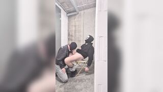 fellatio in dungeon space