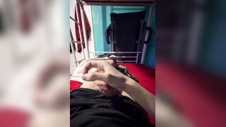 Lad fails at edging contest. Ejaculates prompt