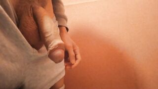 Homo lad urinate compilation with a morning bulge