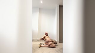 Wooly Sissy Muscle Guy in Underwear and Stilettos: Voluptuous Striptease, Edging, Fapping, Finger-tickling and Sole Have fun