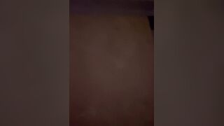 School man jacks nude in a residential realm at night