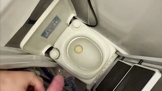 My first-ever vlog! Urinating, backside spanking and jerking