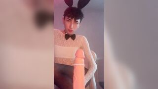 POINT OF VIEW: nice teenage femboy is throating u off