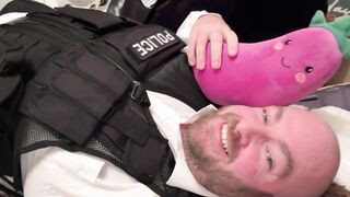 Muddy cop police officer