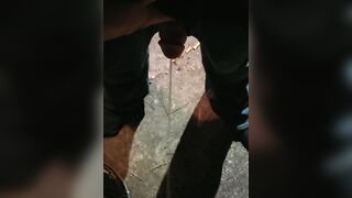 Nightime peeing in public with my micropenis
