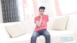 Uber-cute Victor A Slick Taunt And Monstrous Six pack Jizz Blast!