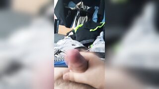 Fapping my stiffy and spunking