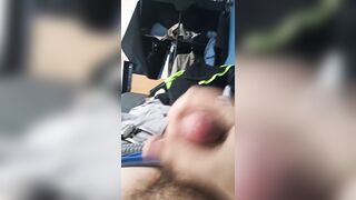 Fapping my stiffy and spunking