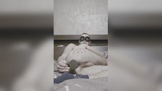 I spunk so firm with a faux-cock in my butt