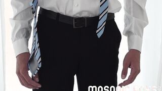 MasonicBoys - DILF Sir takes off and pummels Mormon Twunk Jerk Andram