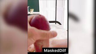 Nosey father jizzes to the dream of being drilled in the bootie