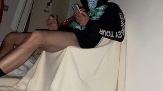 Street papi spandex hood jizm unload