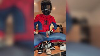 Spiderman can not only shoot webs, but also jism.