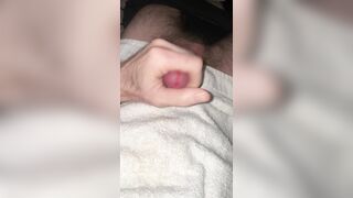 Fapping off and Spunking. No words. Just Squealing as I Ejaculation