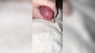 Fapping off and Spunking. No words. Just Squealing as I Ejaculation