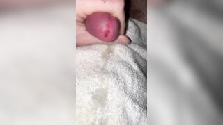 Fapping off and Spunking. No words. Just Squealing as I Ejaculation