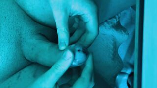 Hj with condom rings