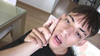 Steaming slender twunk latino fellow phat man rod hj