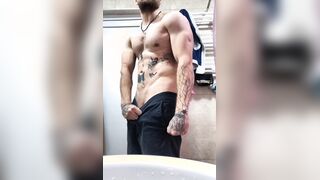 Inked fellow bod Ripple tiny taunting