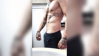 Inked fellow bod Ripple tiny taunting