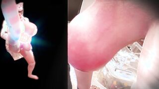 Ball Shaker Ball-sac Stretcher Real Hermaphroditism Giant Nut sack Dance Saline Infusion Jiggling Silicone Bra-stuffers Fattest Ever with Music