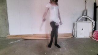 toying VR in my pantyhose naked twunk Hetero Dane