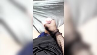 japanese女装 黒ワンピースで手コキ連続射精