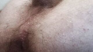 Poking my rump with my faux-cock