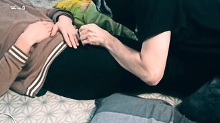 Daydreamed with a hetero mate about deep throating his manstick