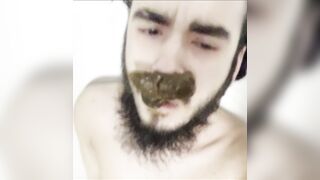Martin Masa eats shit scat on face gay porn