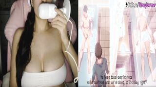 Rubdown HAND JOB TORMENT TO SPUNK- Gal obsessed with Anime PORNO