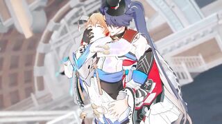 Sampo x Gepard - Honkai Starlet Ride Yaoi