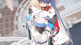 Sampo x Gepard - Honkai Starlet Ride Yaoi